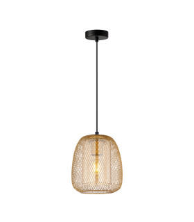 Amiria Wire Frame Pendant Ceiling Light Gold-1