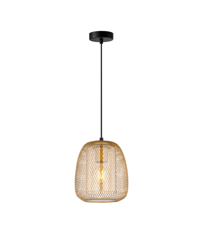 Amiria Wire Frame Pendant Ceiling Light Gold-1