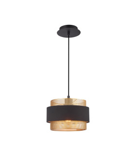 Bans Cylindrical Pendant Ceiling Light Gold Black-1