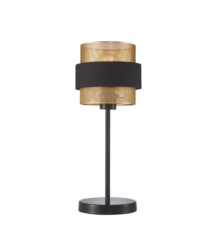 Bans Cylindrical Table Lamp Gold Black-1