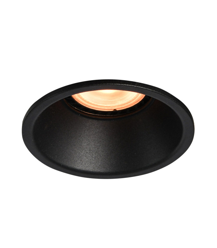 Barto 8.5cm Recessed Downlight Black Sandblasted-1