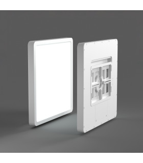 Bastia 23cm Flush Ceiling Light White 2800/4000/6000K-2