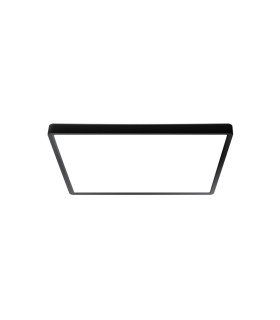 Bastia 30cm Flush Ceiling Light Black 2800/4000/6000K-1