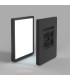 Bastia 30cm Flush Ceiling Light Black 2800/4000/6000K-2