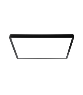 Bastia 45cm Flush Ceiling Light Black 2800/4000/6000K-1