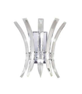 Wall Lamp 2 Light Polished Chrome - 1