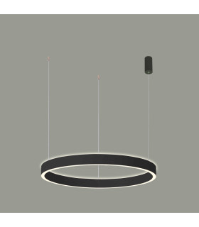 Brasco II 80cm LED Pendant Ceiling Light Black 3000/4000K 2xLED-1