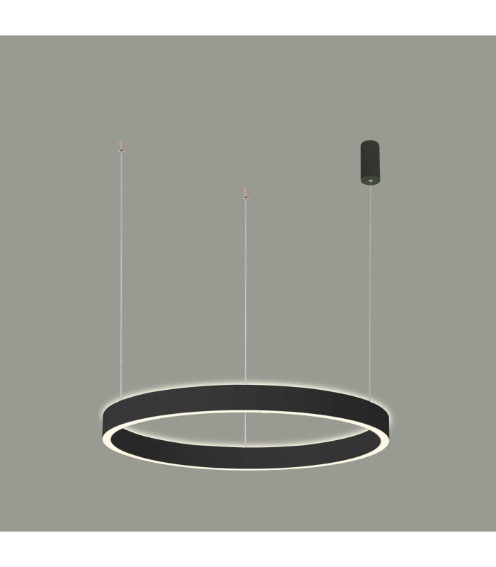 Brasco II 80cm LED Pendant Ceiling Light Black 3000/4000K 2xLED-1