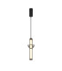 Bruni Slim Pendant Ceiling Light Matt Black 3000K Warm White-1