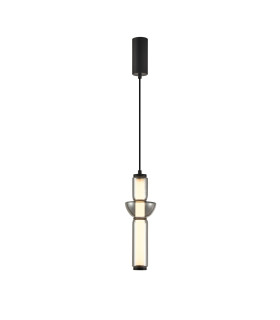 Bruni Slim Pendant Ceiling Light Matt Black 3000K Warm White-1