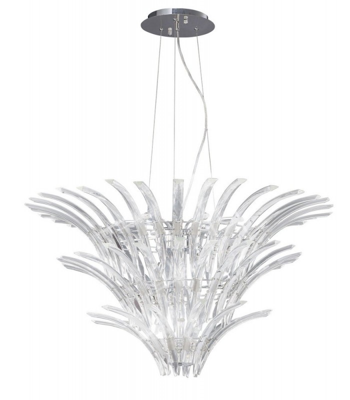 Ceiling Pendant 12 Light Polished Chrome - 1