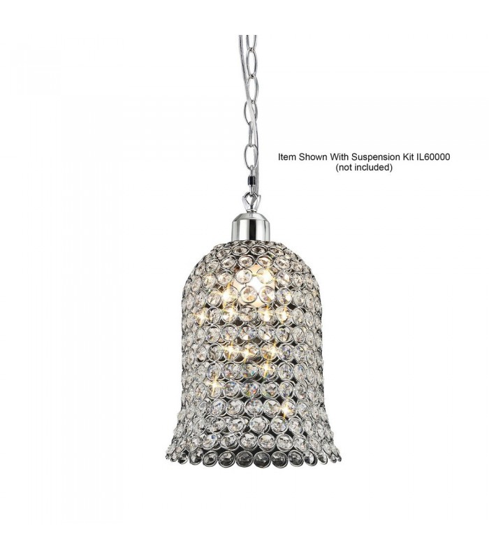 Bell SHADE ONLY Polished Chrome, Crystal - 1