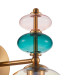 Busco Wall Lamp Gold with Amber Shade-2