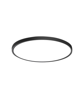 Calvi 40cm Flush Ceiling Light Black 2800/4000/6000K-1
