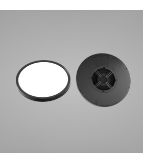 Calvi 48cm Flush Ceiling Light Black 2800/4000/6000K-2