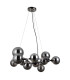 Canello Globe Pendant Ceiling Light Matt Black 11xG9-1