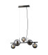 Canello Bar Pendant Ceiling Light Black Chrome 5xG9-1