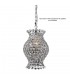 Crystal Vase SHADE ONLY Polished Chrome, Crystal - 1
