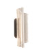 Casel 30cm Flush Wall Lamp Coffee 3000K Warm White-3