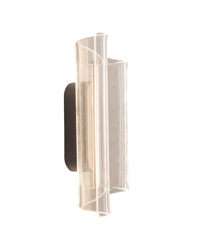 Casel 30cm Flush Wall Lamp Coffee 3000K Warm White-3
