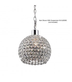 Crystal Globe SHADE ONLY Polished Chrome, Crystal - 1