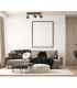Coletta Ceiling Spotlight Bar Black Wood Fabric 3xE14-5
