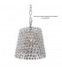 Crystal Lamp SHADE ONLY Polished Chrome, Crystal - 1