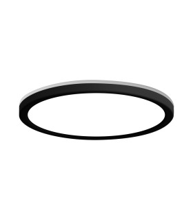 Corte 40cm Flush Ceiling Light Black Front 2800/4000/6000K-1