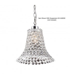 Crystal Cone SHADE ONLY Polished Chrome, Crystal - 1