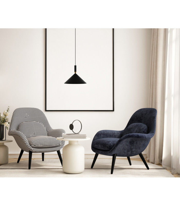 Drello Dome Pendant Ceiling Light Black-5