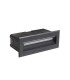 Erba 13.5cm Outdoor Recessed Wall Lamp Black 3000K Warm White IP65-2