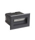 Erba 8.5cm Outdoor Recessed Wall Lamp Black 4000K Neutral White IP65-1