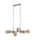 Erimida Globe Pendant Ceiling Light Antique Bronze 8xG9-1
