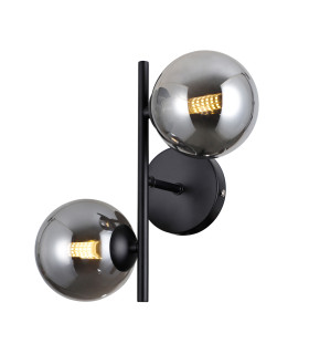 Erimida Globe Wall Lights Matt Black 2xG9-1