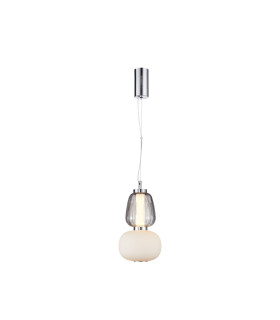 Eris 28.5cm Slim Pendant Ceiling Light Chrome 3000K Warm White-1