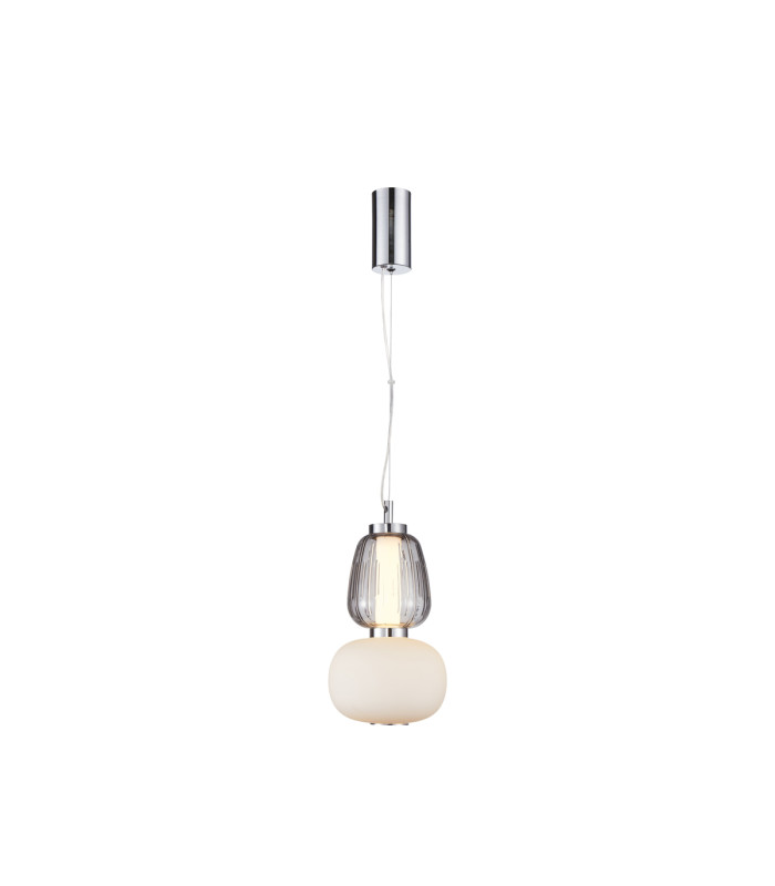 Eris 28.5cm Slim Pendant Ceiling Light Chrome 3000K Warm White-1