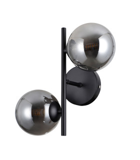 Erimida Globe Wall Lights Matt Black 2xG9-2