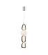 Eris 60cm Slim Pendant Ceiling Light Chrome 3000K Warm White-1