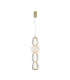 Eris 60cm Slim Pendant Ceiling Light Gold With Shine 3000K Warm White-1
