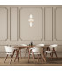 Eris 45cm Slim Pendant Ceiling Light Gold With Shine 3000K Warm White-5