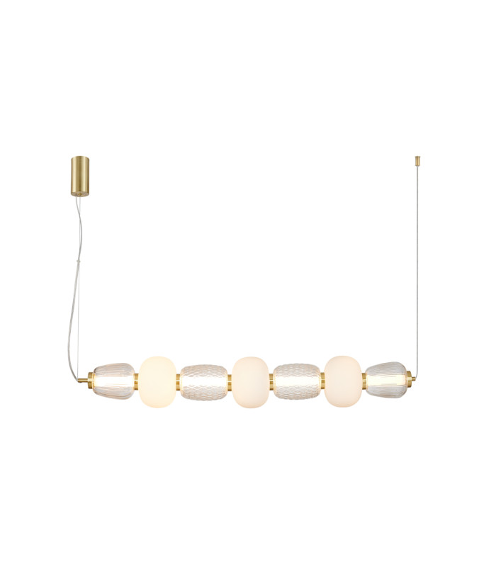 Eris Bar Pendant Ceiling Light Gold With Shine 3000K Warm White-1