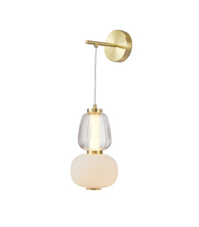 Eris Wall Lamp Gold With Shine 3000K Warm White-1