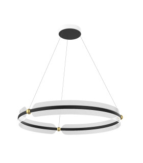 Faris LED Pendant Ceiling Light Black Gold 3000K Warm White-1