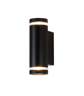 Fondo GU10 Outdoor Up Down Wall Lamp Black 2xGU10 IP54-2