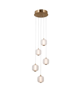 Ganti Cluster Pendant Ceiling Light Gold 3000K Warm White 5xLED-1