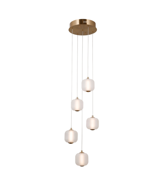 Ganti Cluster Pendant Ceiling Light Gold 3000K Warm White 5xLED-1