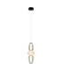 Gastel 45cm Slim Pendant Ceiling Light Black White 3000K Warm White-1