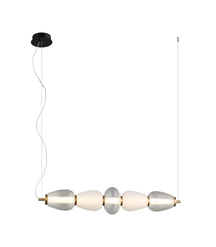 Gastel Bar Pendant Ceiling Light Black White 3000K Warm White-1