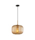 Gavino Dome Pendant Ceiling Light Gold with Amber Shade-1