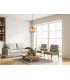 Gavino Dome Pendant Ceiling Light Gold with Amber Shade-5